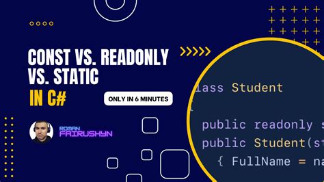 const vs static readonly.